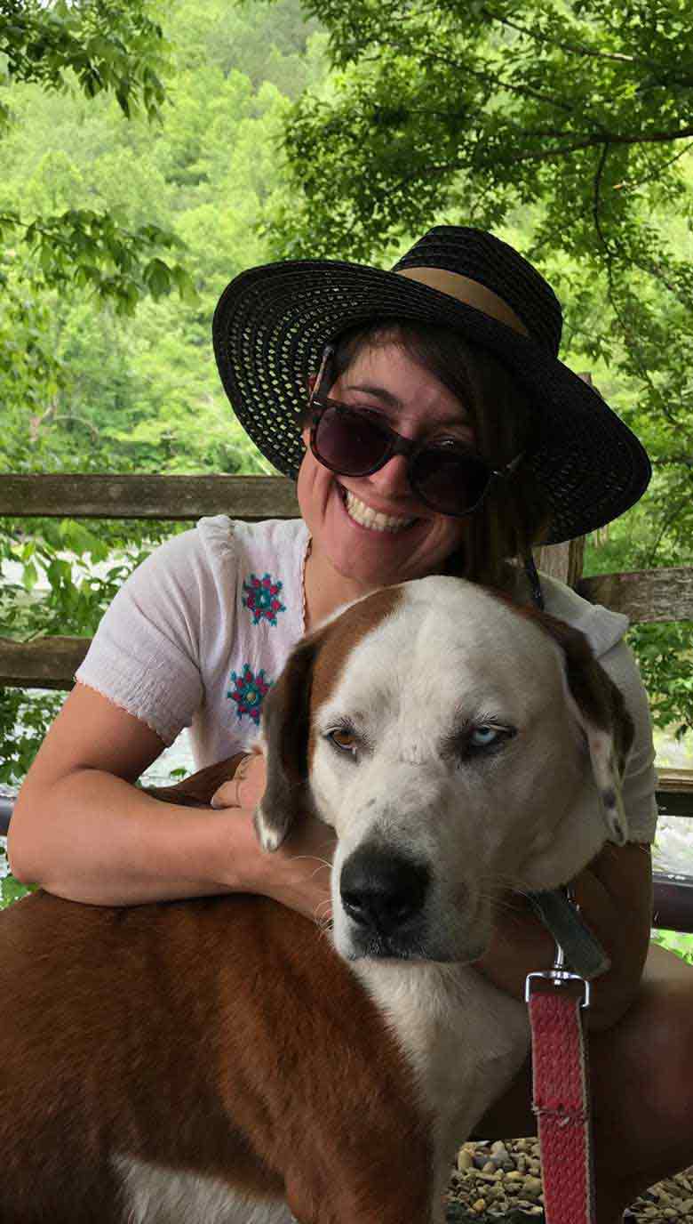 Amelia, a whitewater rafting guide at Rapid Expeditions on the Pigeon River